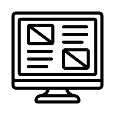 Ui Tasarım simgesi, vektör illüstrasyonu  