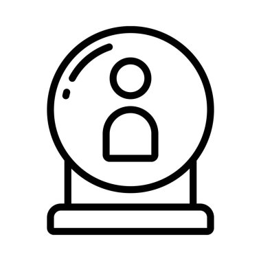 Kullanıcı Öngörüleri web simgesi düz tasarım, vektör illüstrasyonu