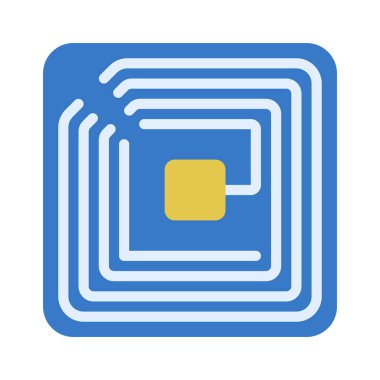 AIDC web simgesi vektör illüstrasyonu