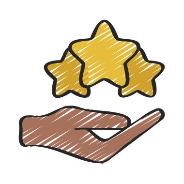 İnceleme El simgesi vektör illüstrasyonunu ver