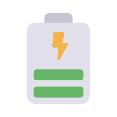 Battery icon, vector illustration simple design