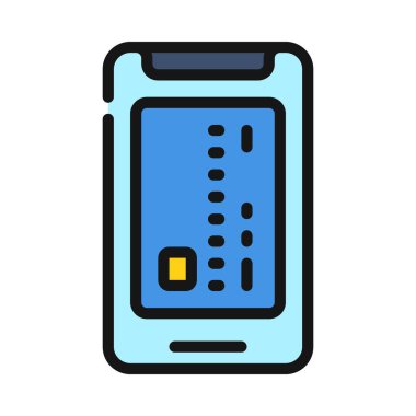 Kredi kartı web simgesi vektör illüstrasyonu