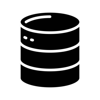 veritabanı web simgesi vektör çizimi