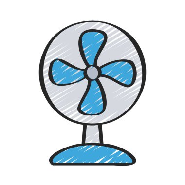 fan simgesi, vektör illüstrasyonu