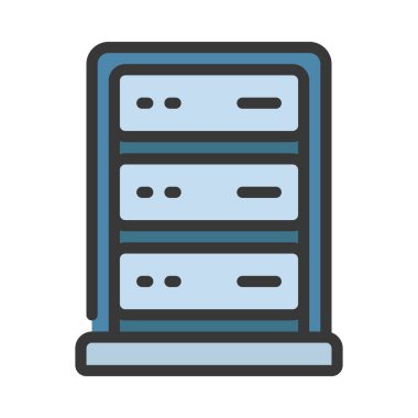 Veri Yığını simgesi, vektör illüstrasyonu  