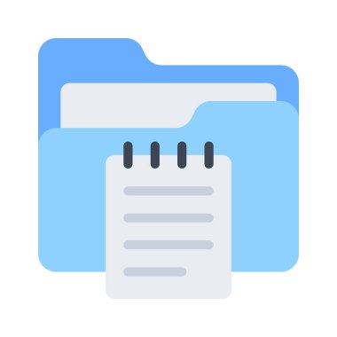 Notlar Dizin simgesi, vektör illüstrasyonu 