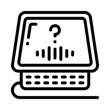 Ses Denetim Aygıtı ikon vektör illüstrasyon tasarımı