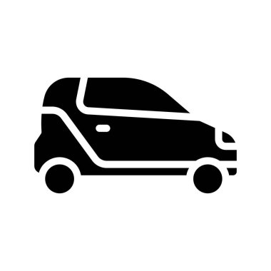 araba simgesi, vektör illüstrasyonu basit tasarım 