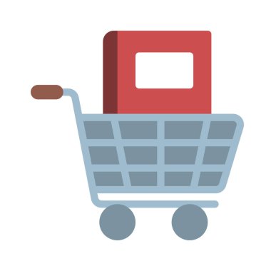 Kitap simgesi al, vektör illüstrasyonu