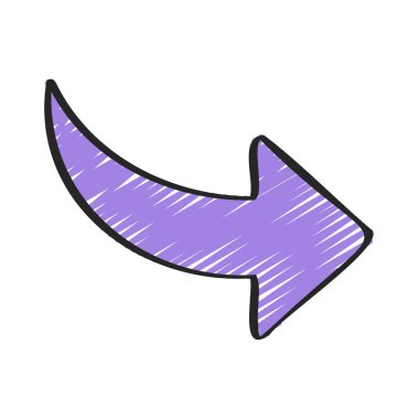  Sağ yön ok ikonu vektör illüstrasyonu 