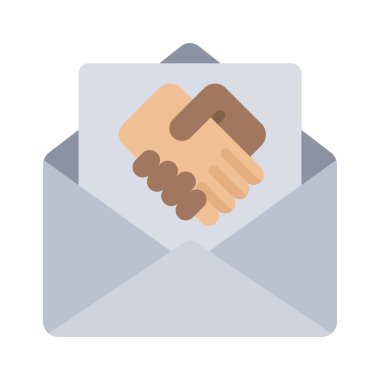 Teşekkürler E- posta simgesi, vektör illüstrasyonu 