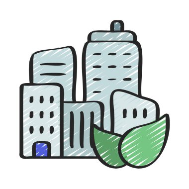 Çevre dostu ağ simgesi vektör illüstrasyonu