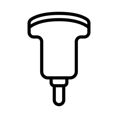 Ultrason Aracı simgesi, vektör illüstrasyonu