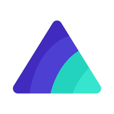 Piramit Grafik ağ ikonu vektör çizimi