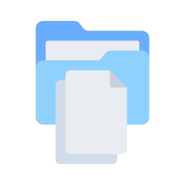 Dosya Dizini simgesi, vektör illüstrasyonu 