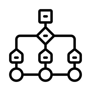 algoritma web simgesi vektör illüstrasyonu