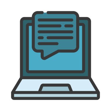 Laptop Tavsiye simgesi, vektör illüstrasyonu 