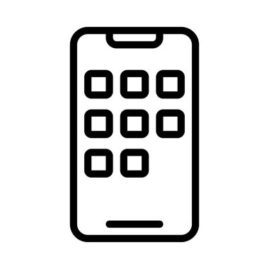 mobil uygulama simgesi, vektör illüstrasyonu 