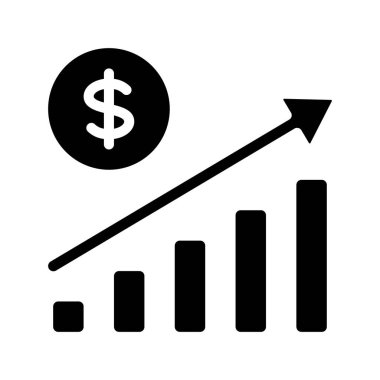 Satışları Artır düz simge, vektör illüstrasyonuName 