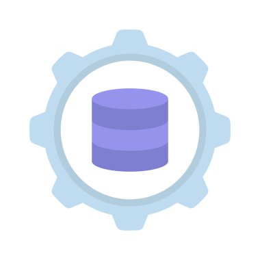 Veri Yönetimi simgesi, vektör illüstrasyonu  