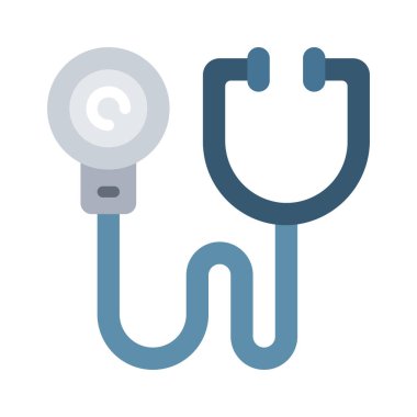 Tıbbi ve sağlık vektör ikonu. Stetoskop