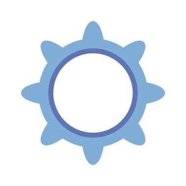 beyaz arkaplanda dişli vektör çizimi.