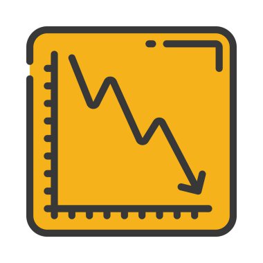 business Burn Grafik simgesi, vektör illüstrasyonu