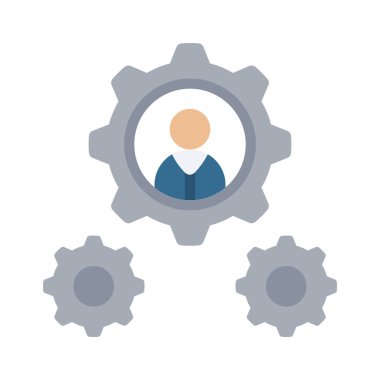 Yönetim simgesi vektör illüstrasyon tasarımı