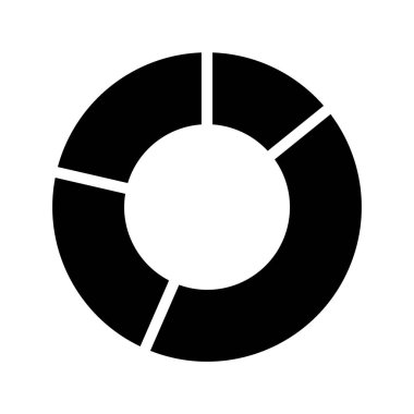 Bir Donut Çizelgesinin vektör çizimi