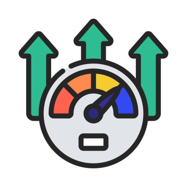 Düz simge, vektör illüstrasyonunu çoğalt 