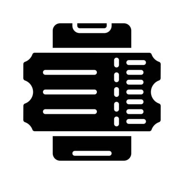 Biletler Uygulama simgesi vektör illüstrasyonu       