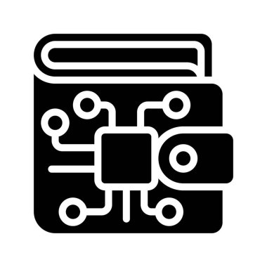 dijital cüzdan vektör çizimi tasarımı 