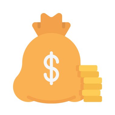 Büyük düz simge, vektör illüstrasyonu 