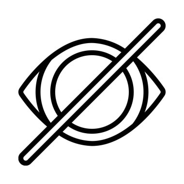 Kötü Görüş Ağı simgesi, vektör illüstrasyonu              