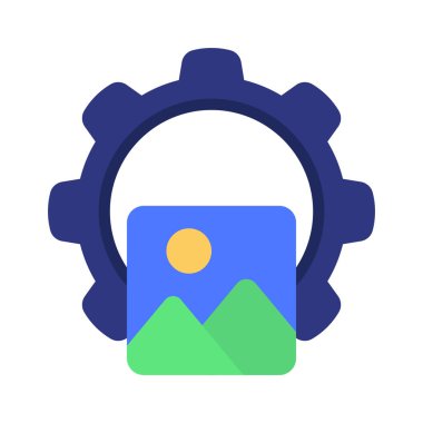 İçerik Yapılandırma ikonu vektör illüstrasyon tasarımı