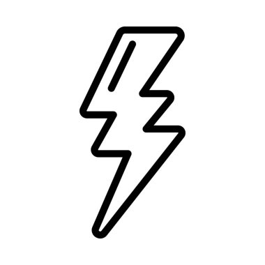 Elektrik Bolt simgesi vektör çizimi tasarımı