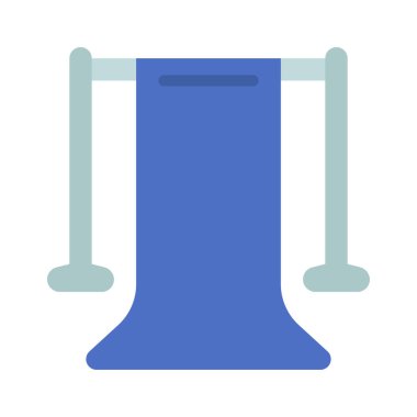 Yeşil Ekran düz simgesi, vektör illüstrasyonu 