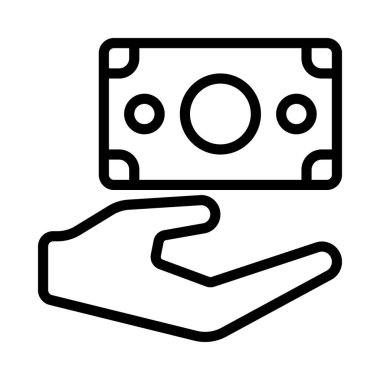 Para web sitesi vektör illüstrasyonunu ver