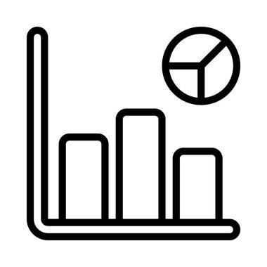 Grafikler Veri Web simgesi vektör çizimi