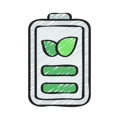 Battery icon, vector illustration simple design