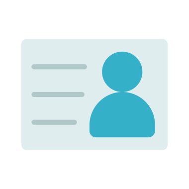 Kullanıcı Kimliği Web simgesi vektör illüstrasyonu 