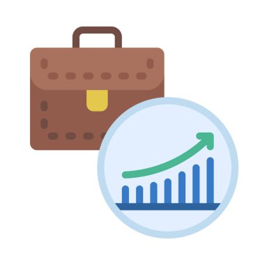 Business Growth web simgesi vektör çizimi