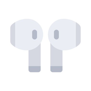 Kablosuz Kulaklıklar simgesi, vektör illüstrasyonu 