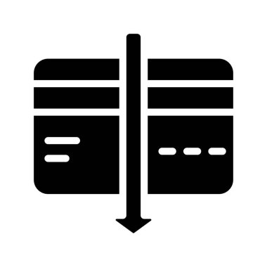 Kredi Borç simgesi vektör illüstrasyon tasarımı