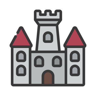 kale simgesi, vektör illüstrasyon tasarımı 