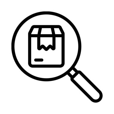 Parça Paketi düz simgesi, vektör illüstrasyonu 