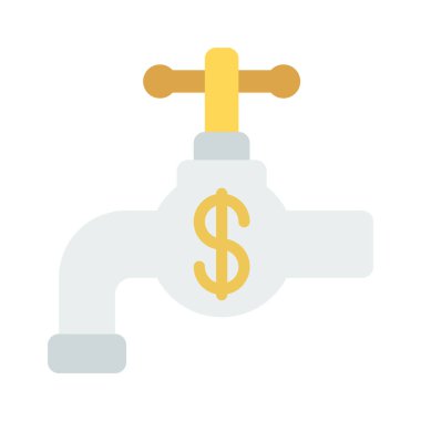 Para Tap simgesi, vektör illüstrasyonu