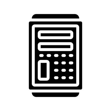 Geniş Bilgisayar simgesi, vektör illüstrasyonu 