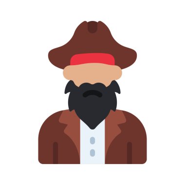 Bir Korsanın vektör illüstrasyonu 