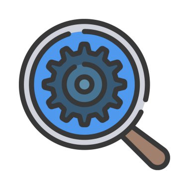 Arama Motoru İyimserleştirme simgesi, vektör illüstrasyonu  